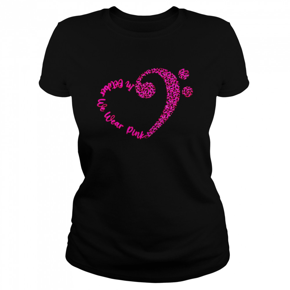 Heart Breast Cancer In October We Wear Pink Shirt 1 » Cool Gifts for You - Mfamilygift Heart Breast Cancer In October We Wear Pink Shirt 1