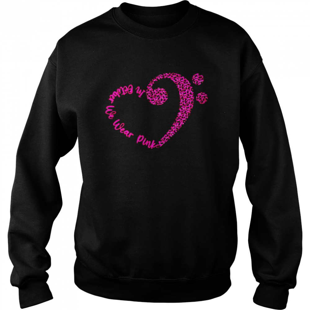 Heart Breast Cancer In October We Wear Pink Shirt 3 » Cool Gifts for You - Mfamilygift Heart Breast Cancer In October We Wear Pink Shirt 3
