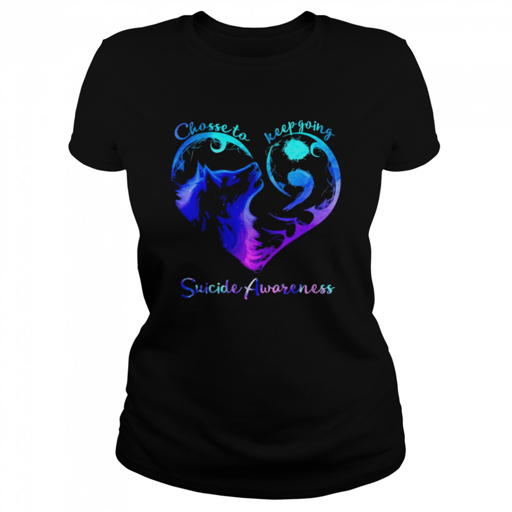 Heart Chose To Keep Going Suicide Awareness Shirt 1 » Cool Gifts for You - Mfamilygift Heart Chose To Keep Going Suicide Awareness Shirt 1