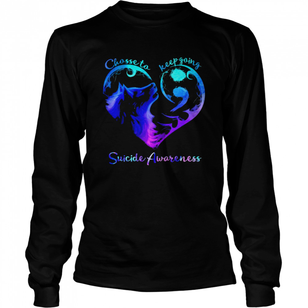 Heart Chose To Keep Going Suicide Awareness Shirt 2 » Cool Gifts for You - Mfamilygift Heart Chose To Keep Going Suicide Awareness Shirt 2