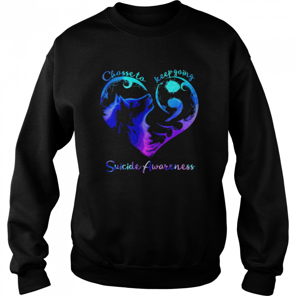 Heart Chose To Keep Going Suicide Awareness Shirt 3 » Cool Gifts for You - Mfamilygift Heart Chose To Keep Going Suicide Awareness Shirt 3