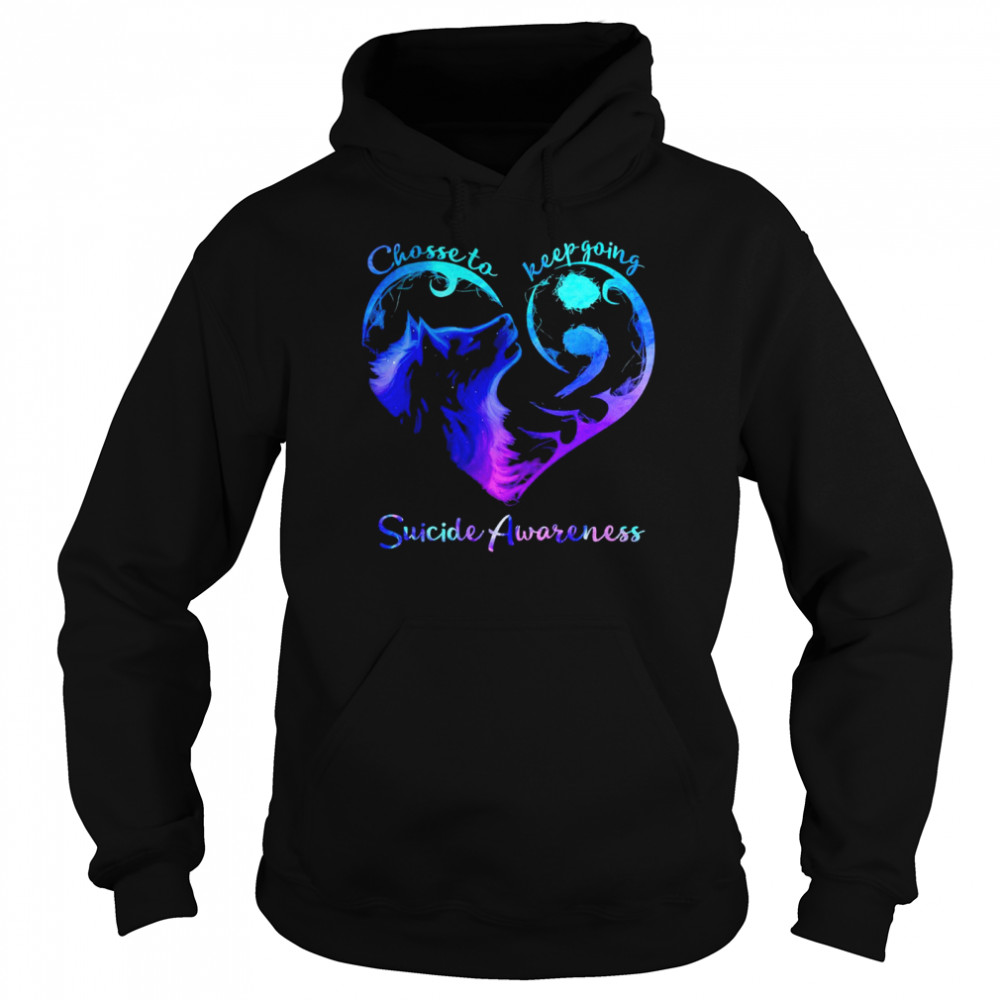 Heart Chose To Keep Going Suicide Awareness Shirt 4 » Cool Gifts for You - Mfamilygift Heart Chose To Keep Going Suicide Awareness Shirt 4