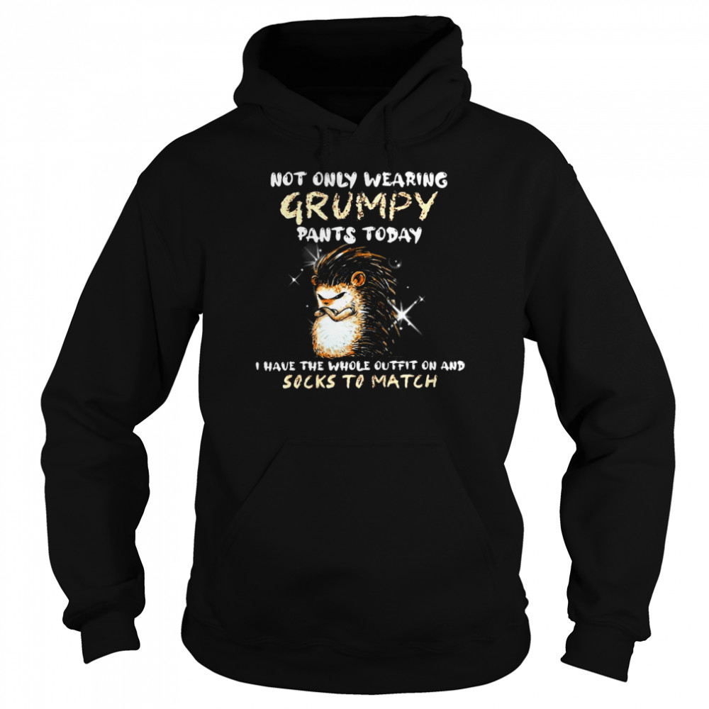 Hedgehog Not Only Wearing Grumpy Pants Today I Have The Whole Outfit On And Socks To Match T-Shirt 4 » Cool Gifts for You - Mfamilygift Hedgehog Not Only Wearing Grumpy Pants Today I Have The Whole Outfit On And Socks To Match T-Shirt 4