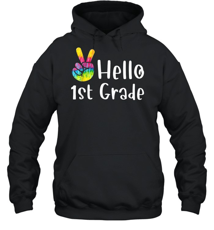 Hello 1St Grade Teacher Student First Day Of School Tie Dye Shirt 4 » Cool Gifts for You - Mfamilygift Hello 1St Grade Teacher Student First Day Of School Tie Dye Shirt 4