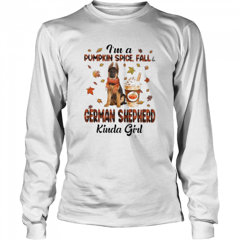 Im A Pumpkin Spice Fall German Shepherd Girl Halloween Shirt 2 » Cool Gifts for You - Mfamilygift Im A Pumpkin Spice Fall German Shepherd Girl Halloween Shirt 2