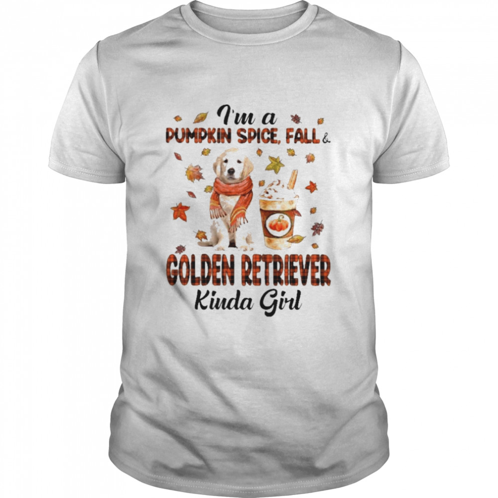 Im A Pumpkin Spice Fall Golden Retriever Girl Halloween Shirt