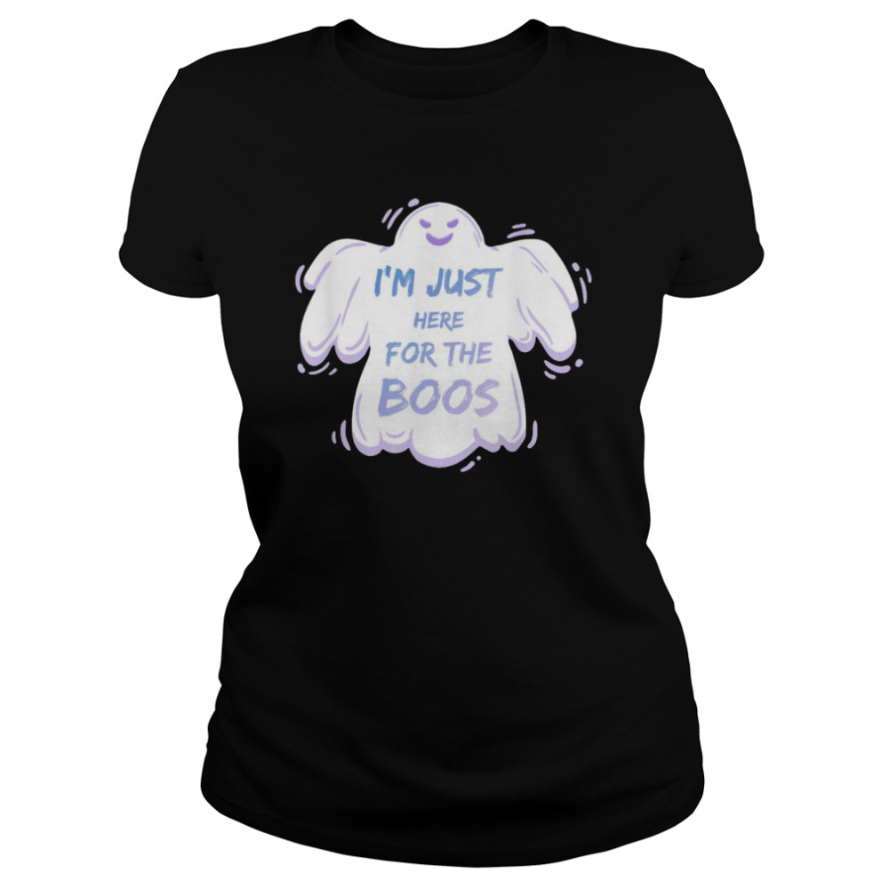 Im Just Here For The Boos Cute Halloween Ghost Shirt 1 » Cool Gifts for You - Mfamilygift Im Just Here For The Boos Cute Halloween Ghost Shirt 1