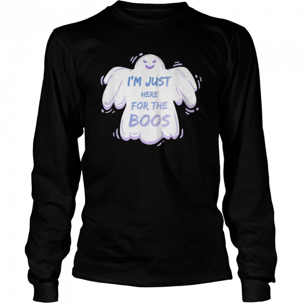 Im Just Here For The Boos Cute Halloween Ghost Shirt 2 » Cool Gifts for You - Mfamilygift Im Just Here For The Boos Cute Halloween Ghost Shirt 2