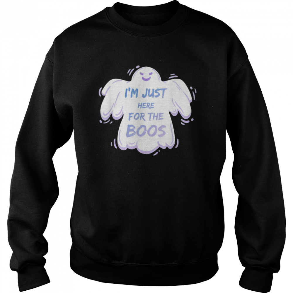Im Just Here For The Boos Cute Halloween Ghost Shirt 3 » Cool Gifts for You - Mfamilygift Im Just Here For The Boos Cute Halloween Ghost Shirt 3