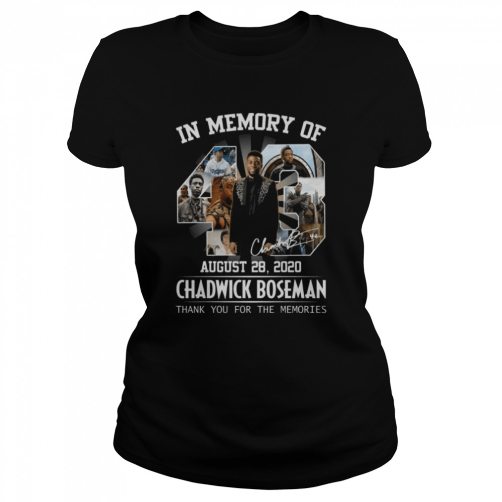 In Memory Of August 28 2020 Chadwick Boseman Thank You For The Memories Shirt 1 » Cool Gifts for You - Mfamilygift In Memory Of August 28 2020 Chadwick Boseman Thank You For The Memories Shirt 1