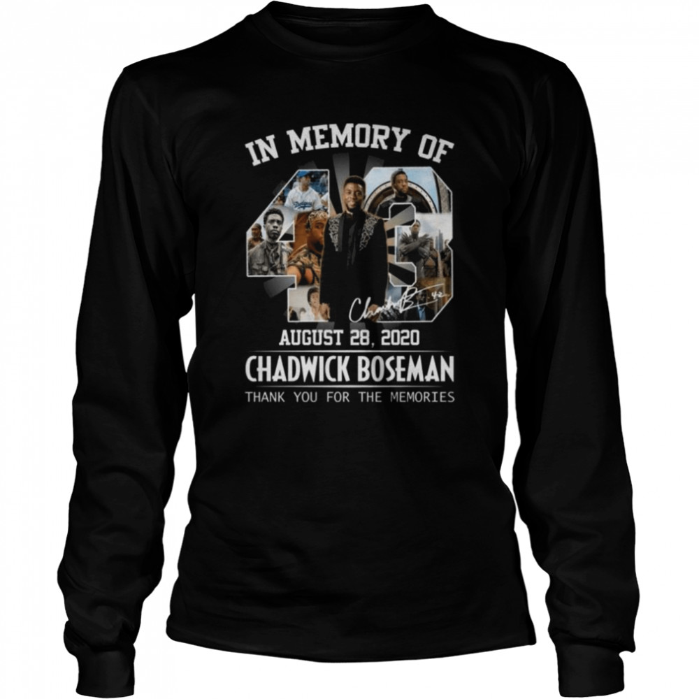 In Memory Of August 28 2020 Chadwick Boseman Thank You For The Memories Shirt 2 » Cool Gifts for You - Mfamilygift In Memory Of August 28 2020 Chadwick Boseman Thank You For The Memories Shirt 2