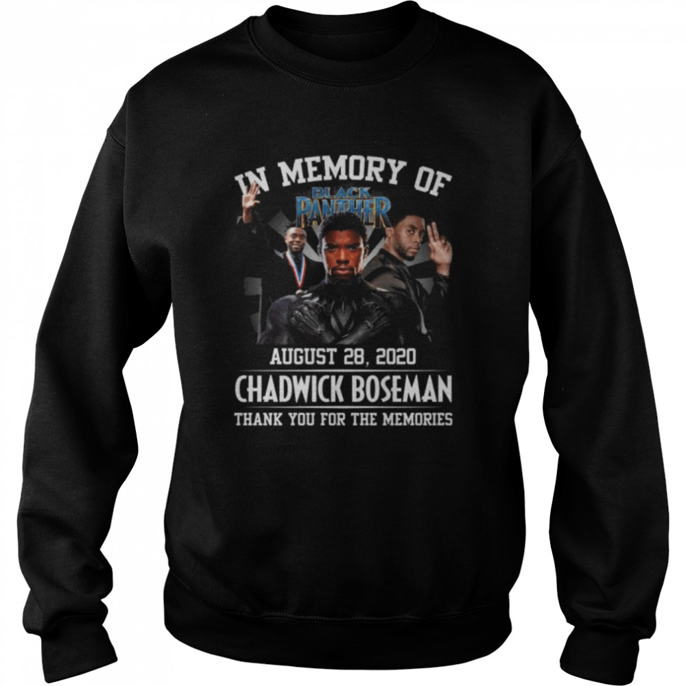 In Memory Of August 28 2020 Chadwick Boseman Thank You For The Memories Shirts 3 » Cool Gifts for You - Mfamilygift In Memory Of August 28 2020 Chadwick Boseman Thank You For The Memories Shirts 3