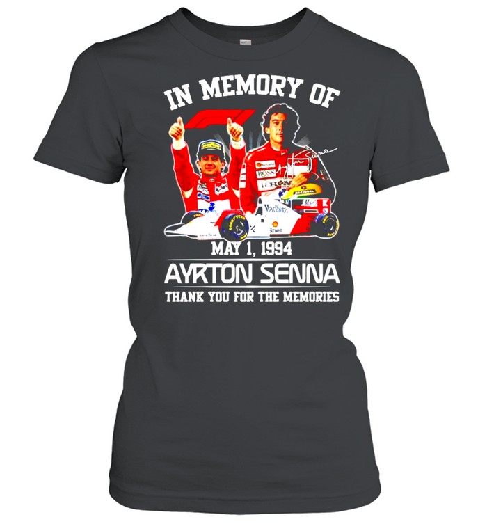 In Memory Of Ayrton Senna Thank You For The Memories Shirt 1 » Cool Gifts for You - Mfamilygift In Memory Of Ayrton Senna Thank You For The Memories Shirt 1
