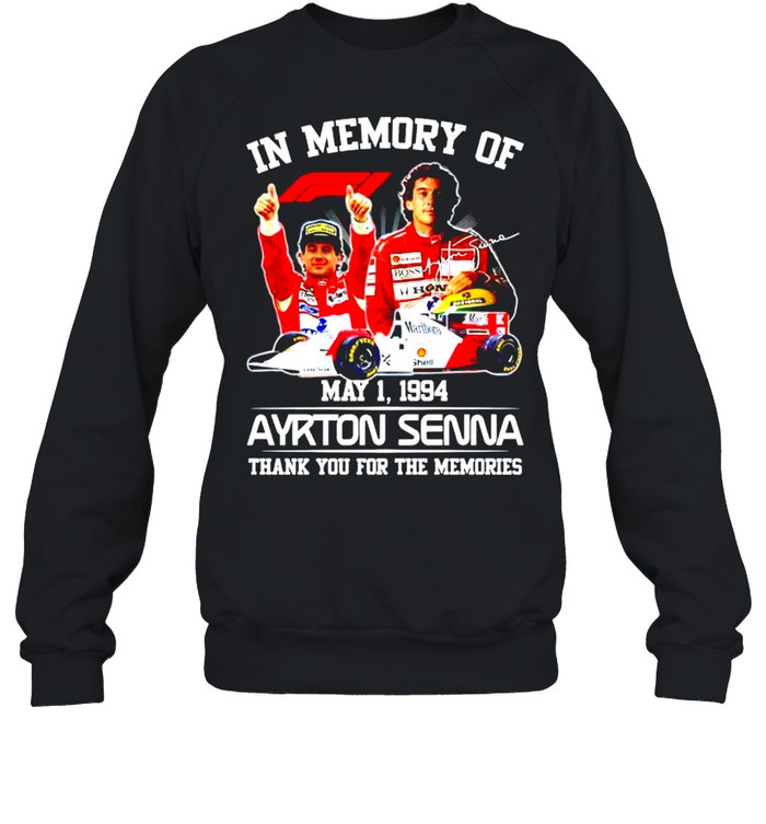 In Memory Of Ayrton Senna Thank You For The Memories Shirt 3 » Cool Gifts for You - Mfamilygift In Memory Of Ayrton Senna Thank You For The Memories Shirt 3