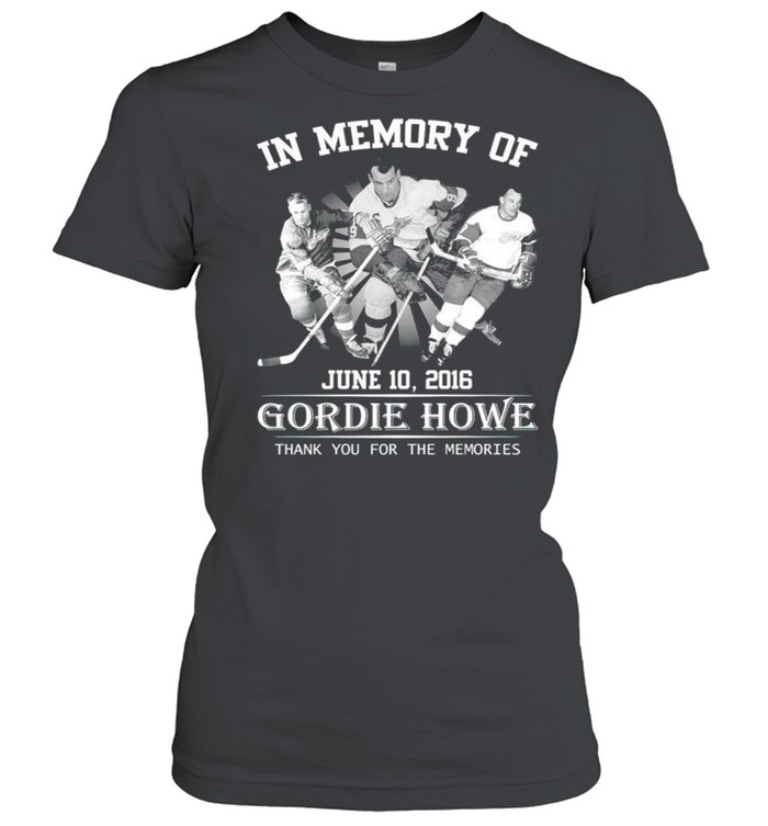 In Memory Of Gordie Howe Thank You For The Memories Shirt 1 » Cool Gifts for You - Mfamilygift In Memory Of Gordie Howe Thank You For The Memories Shirt 1