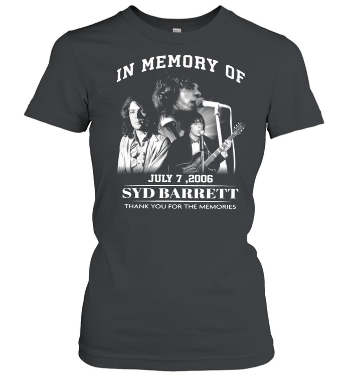 In Memory Of July 7 2006 Syd Barrett Thank You For The Memories T-Shirt 1 » Cool Gifts for You - Mfamilygift In Memory Of July 7 2006 Syd Barrett Thank You For The Memories T-Shirt 1