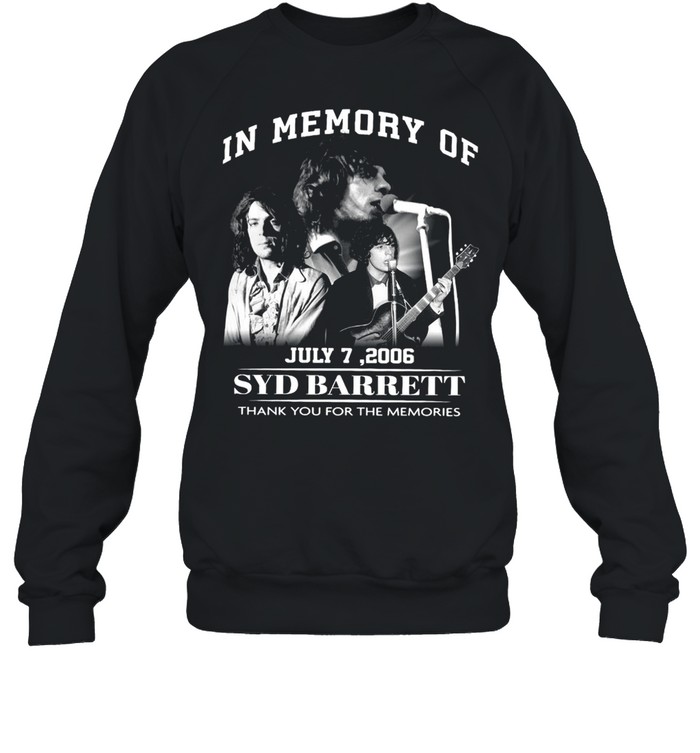 In Memory Of July 7 2006 Syd Barrett Thank You For The Memories T-Shirt 3 » Cool Gifts for You - Mfamilygift In Memory Of July 7 2006 Syd Barrett Thank You For The Memories T-Shirt 3