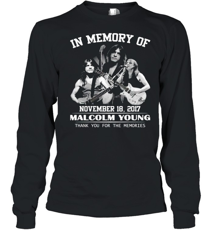 In Memory Of Malcolm Young Thank You For The Memories Shirt 2 » Cool Gifts for You - Mfamilygift In Memory Of Malcolm Young Thank You For The Memories Shirt 2