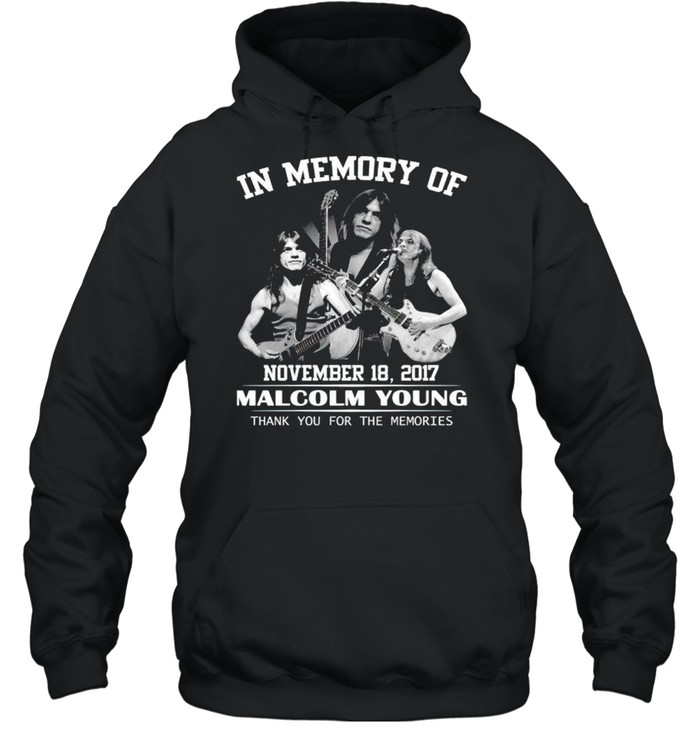 In Memory Of Malcolm Young Thank You For The Memories Shirt 4 » Cool Gifts for You - Mfamilygift In Memory Of Malcolm Young Thank You For The Memories Shirt 4