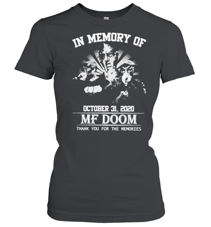 In Memory Of October 31 2020 Mf Doom Thank You For The Memories Shirt 1 » Cool Gifts for You - Mfamilygift In Memory Of October 31 2020 Mf Doom Thank You For The Memories Shirt 1