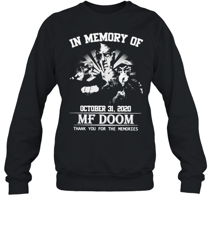 In Memory Of October 31 2020 Mf Doom Thank You For The Memories Shirt 3 » Cool Gifts for You - Mfamilygift In Memory Of October 31 2020 Mf Doom Thank You For The Memories Shirt 3