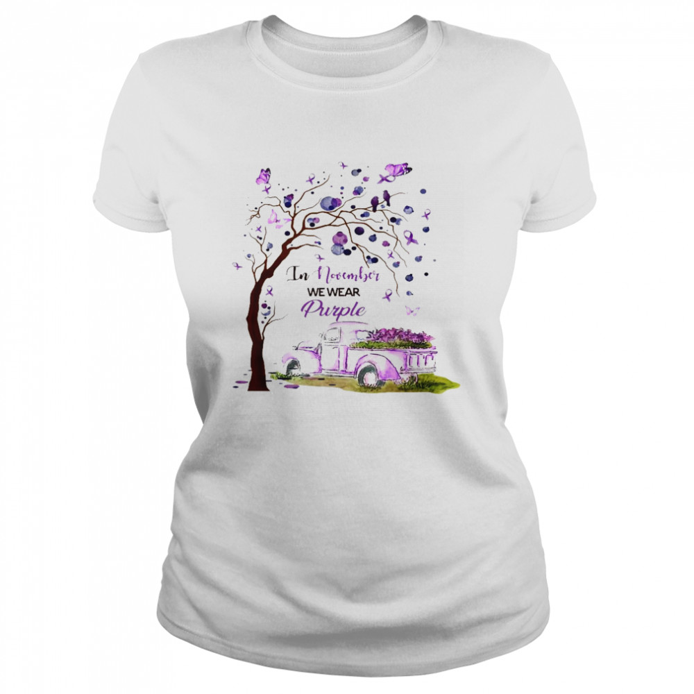 In November We Wear Purple Shirt 1 » Cool Gifts for You - Mfamilygift In November We Wear Purple Shirt 1
