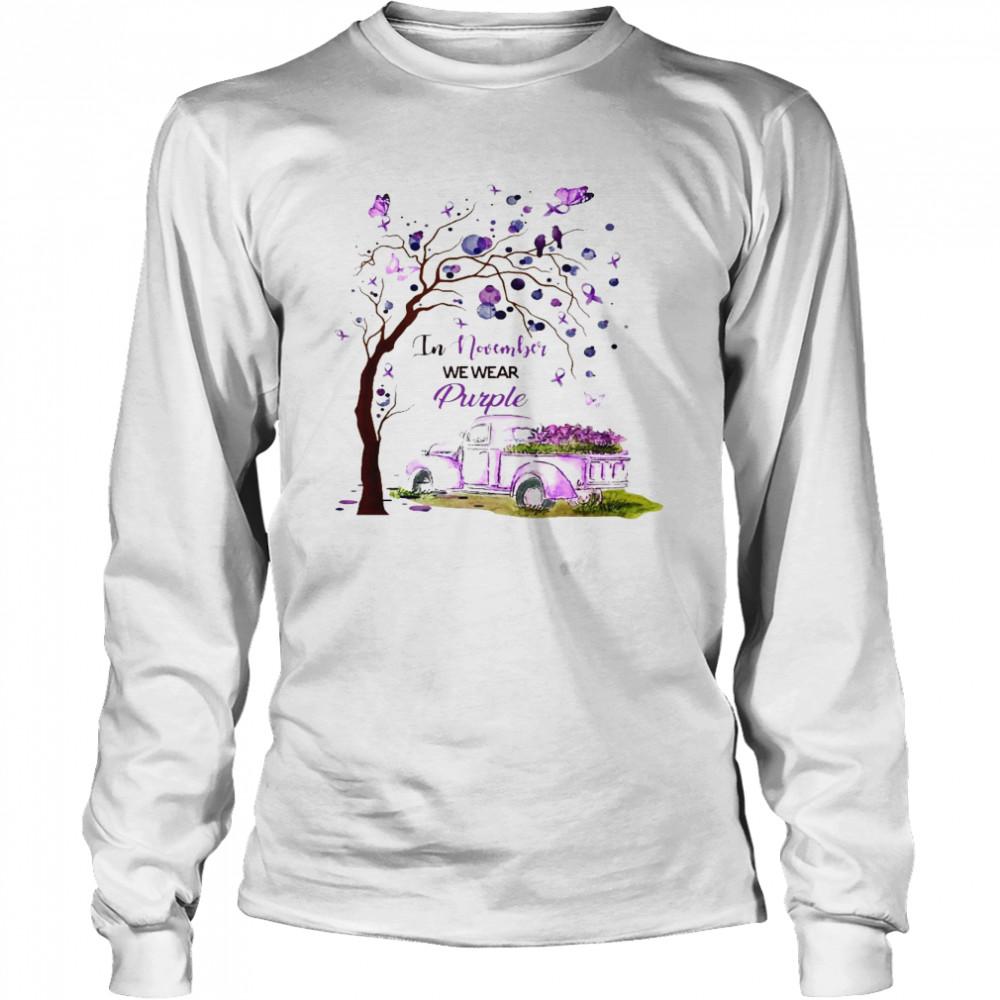 In November We Wear Purple Shirt 2 » Cool Gifts for You - Mfamilygift In November We Wear Purple Shirt 2