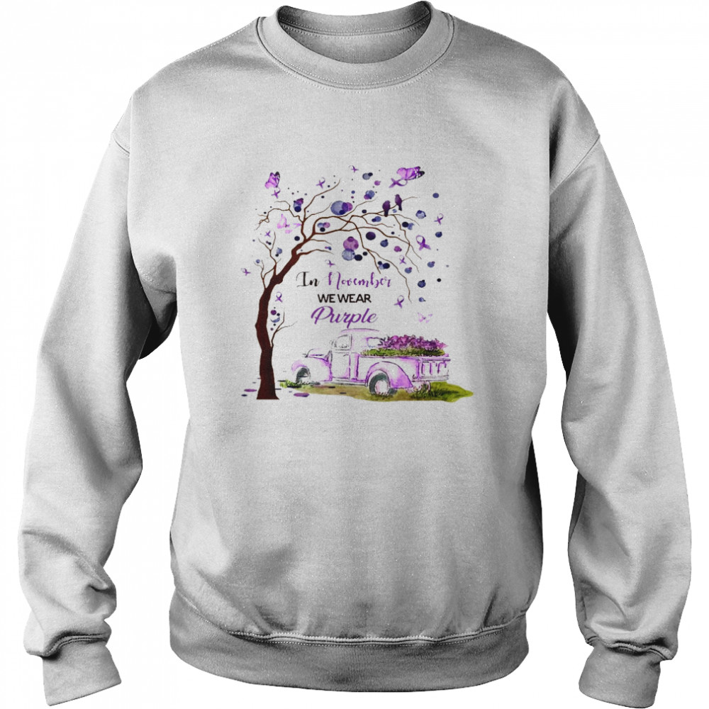 In November We Wear Purple Shirt 3 » Cool Gifts for You - Mfamilygift In November We Wear Purple Shirt 3