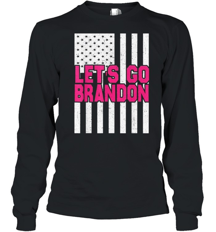 In October We Wear Let’S Go Brandon Pink Text American Flag Shirt 2 » Cool Gifts for You - Mfamilygift In October We Wear Let’S Go Brandon Pink Text American Flag Shirt 2