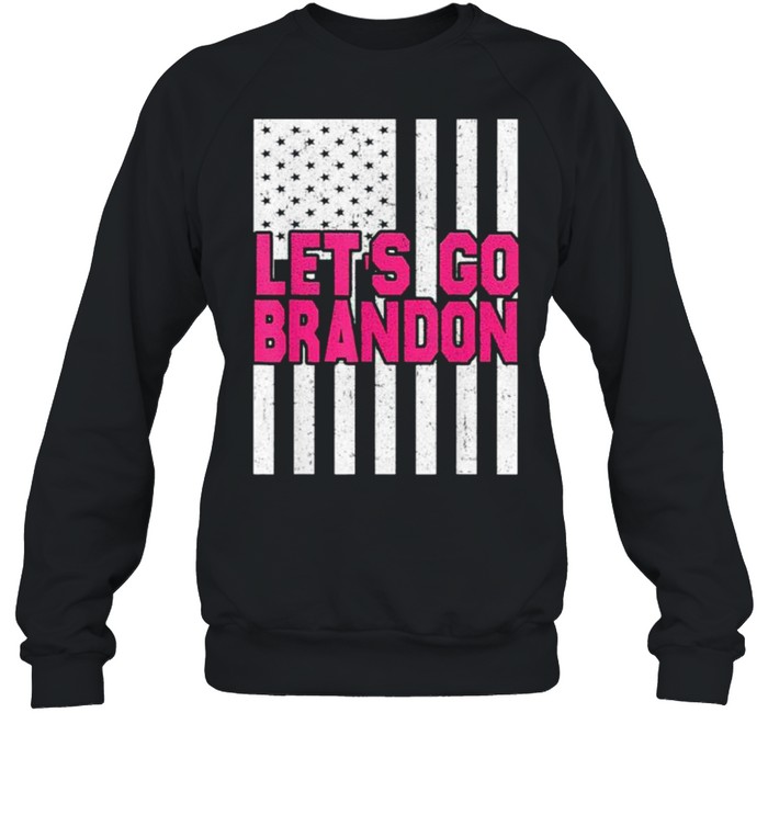 In October We Wear Let’S Go Brandon Pink Text American Flag Shirt 3 » Cool Gifts for You - Mfamilygift In October We Wear Let’S Go Brandon Pink Text American Flag Shirt 3