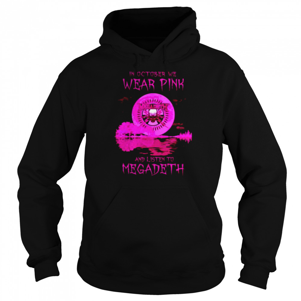In October We Wear Pink And Listen To Megadeth Shirt 4 » Cool Gifts for You - Mfamilygift In October We Wear Pink And Listen To Megadeth Shirt 4