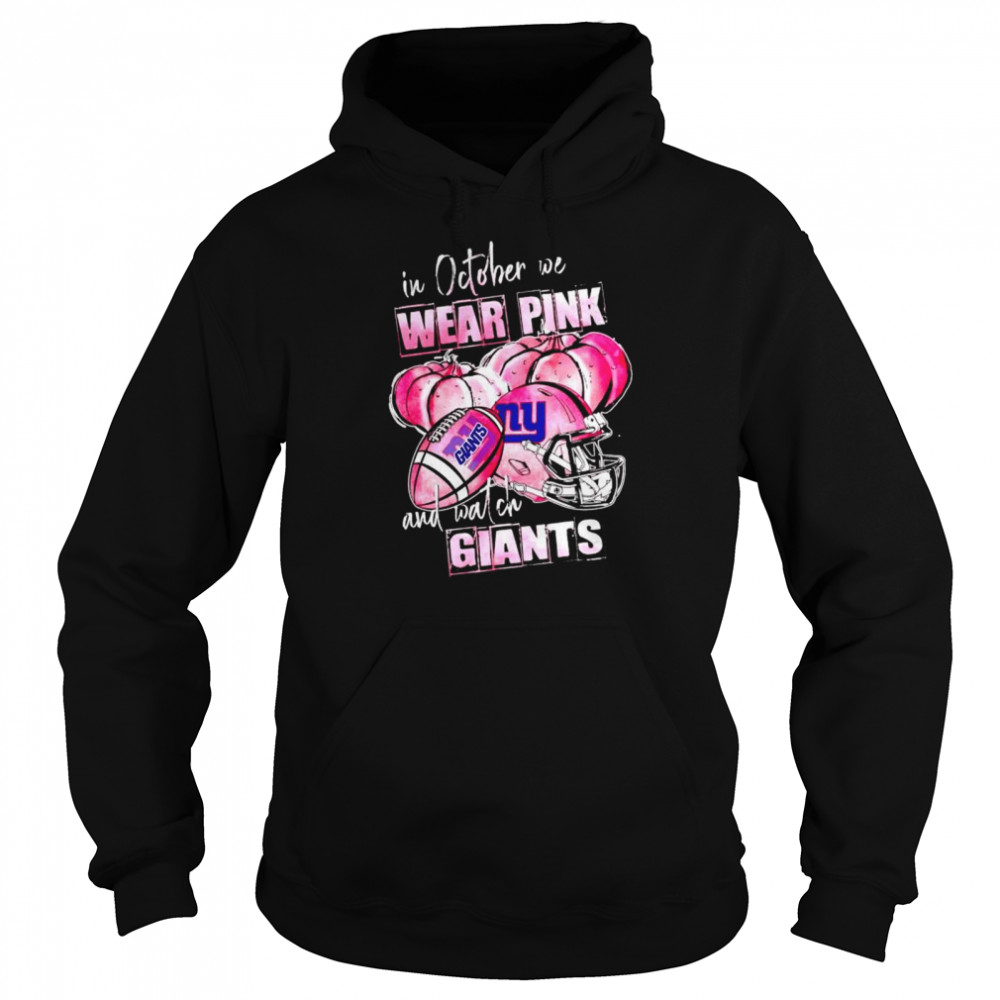 In October We Wear Pink And Watch Giants Breast Cancer Halloween Shirt 4 » Cool Gifts for You - Mfamilygift In October We Wear Pink And Watch Giants Breast Cancer Halloween Shirt 4