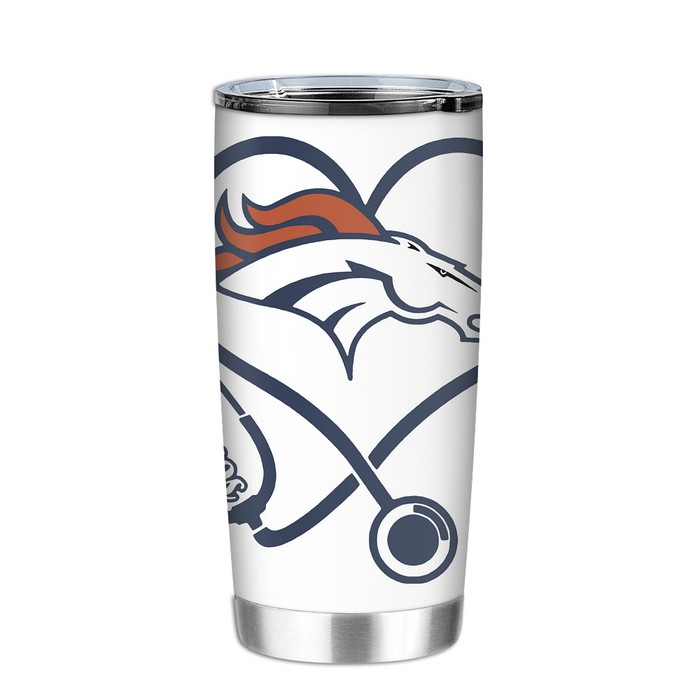 Nurse Denver Broncos Heart Tumbler Nurse Denver Broncos Heart Tumbler