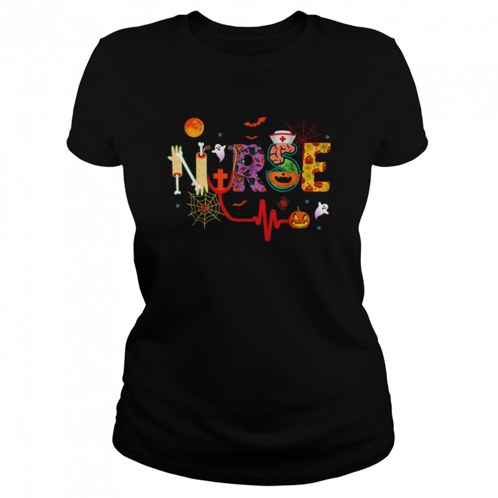 Nurse Halloween Costume Stethoscope Heartbeat Pumpkin Shirt 1 » Cool Gifts for You - Mfamilygift Nurse Halloween Costume Stethoscope Heartbeat Pumpkin Shirt 1