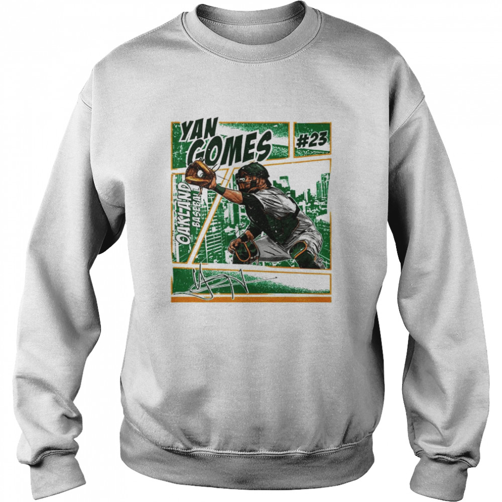 Oakland Baseball Yan Gomes Signature Shirt 3 » Cool Gifts for You - Mfamilygift Oakland Baseball Yan Gomes Signature Shirt 3