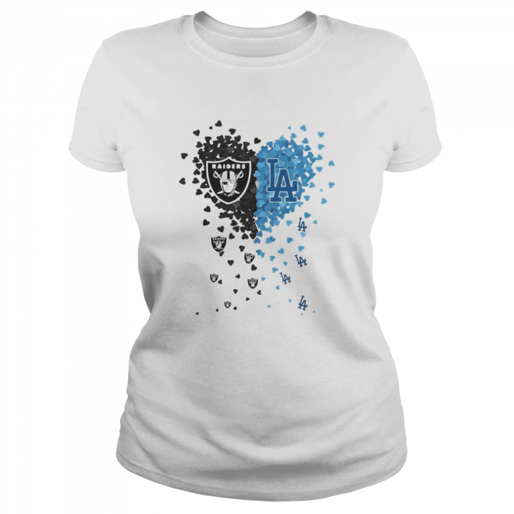 Oakland Raiders And Los Angeles Dodgers Love Shirt 1 » Cool Gifts for You - Mfamilygift Oakland Raiders And Los Angeles Dodgers Love Shirt 1