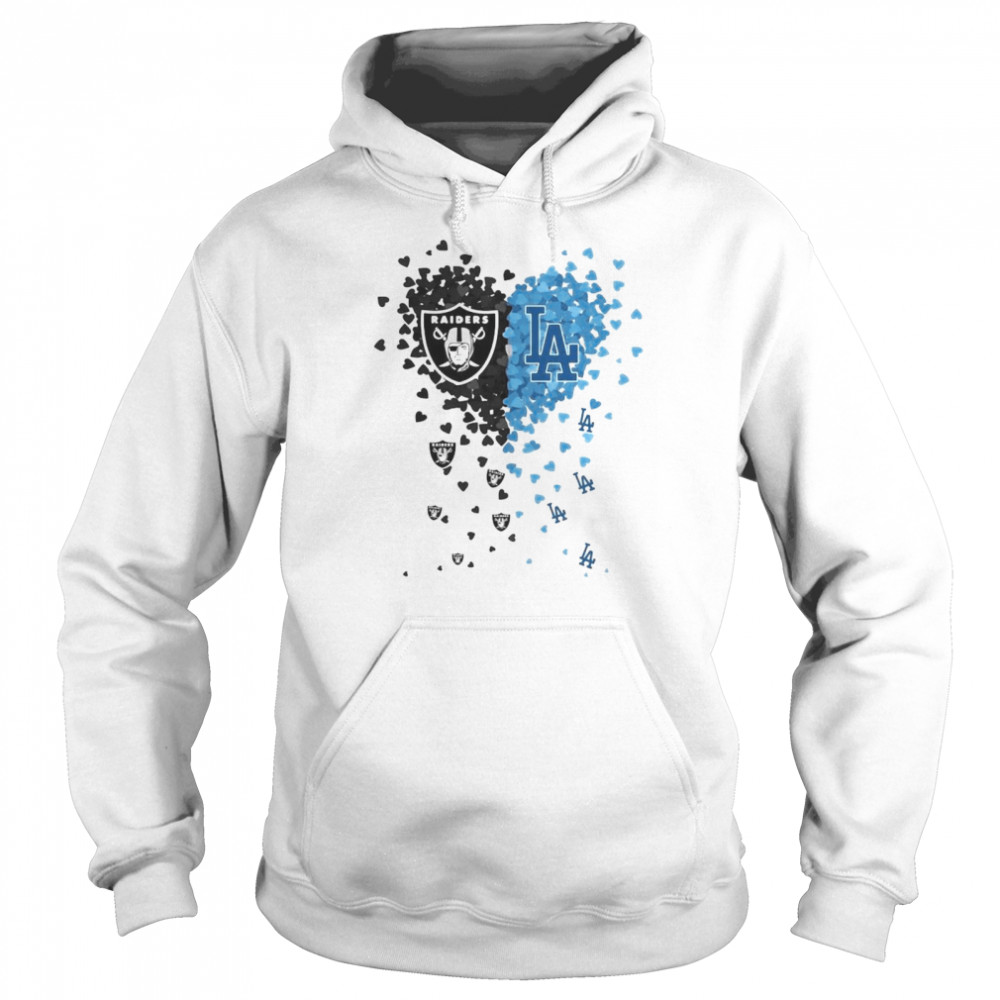 Oakland Raiders And Los Angeles Dodgers Love Shirt 4 » Cool Gifts for You - Mfamilygift Oakland Raiders And Los Angeles Dodgers Love Shirt 4