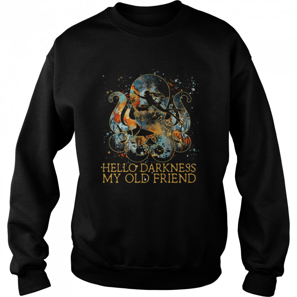 Octopus Hello Darkness My Old Friend Diving Shirt 3 » Cool Gifts for You - Mfamilygift Octopus Hello Darkness My Old Friend Diving Shirt 3