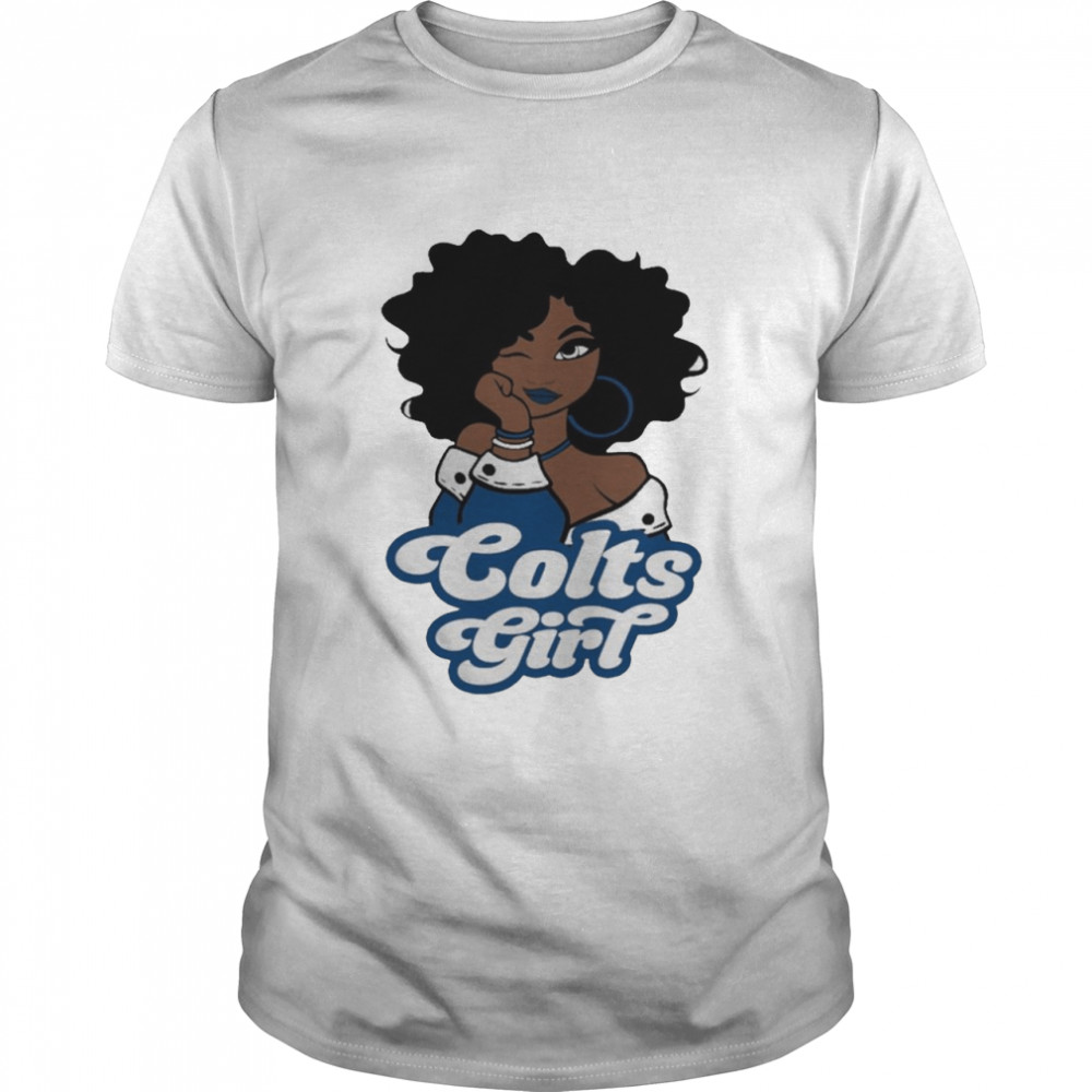 Official Black Woman Indianapolis Colts Girl Shirt Official Black Woman Indianapolis Colts Girl Shirt