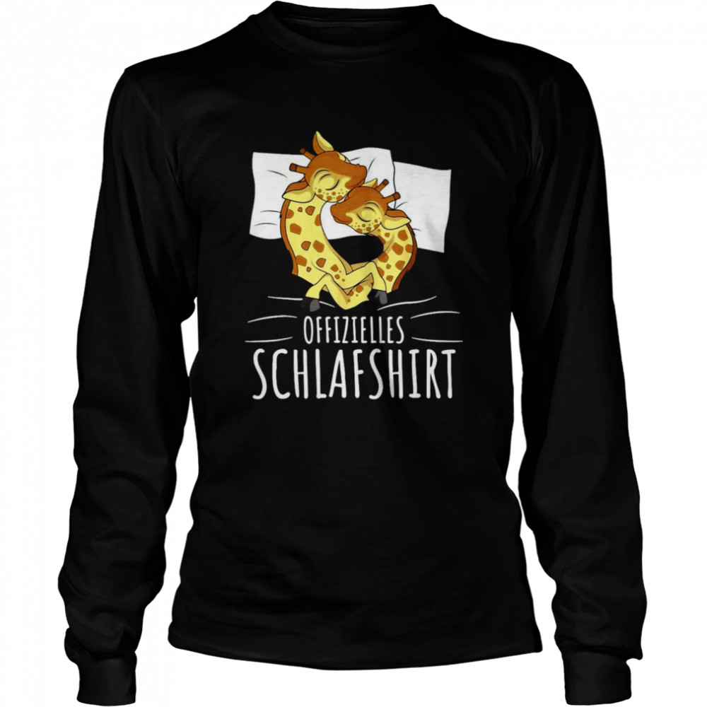 Offizielles Schlafshirt Giraffe Schlafen T-Shirt 2 » Cool Gifts for You - Mfamilygift Offizielles Schlafshirt Giraffe Schlafen T-Shirt 2