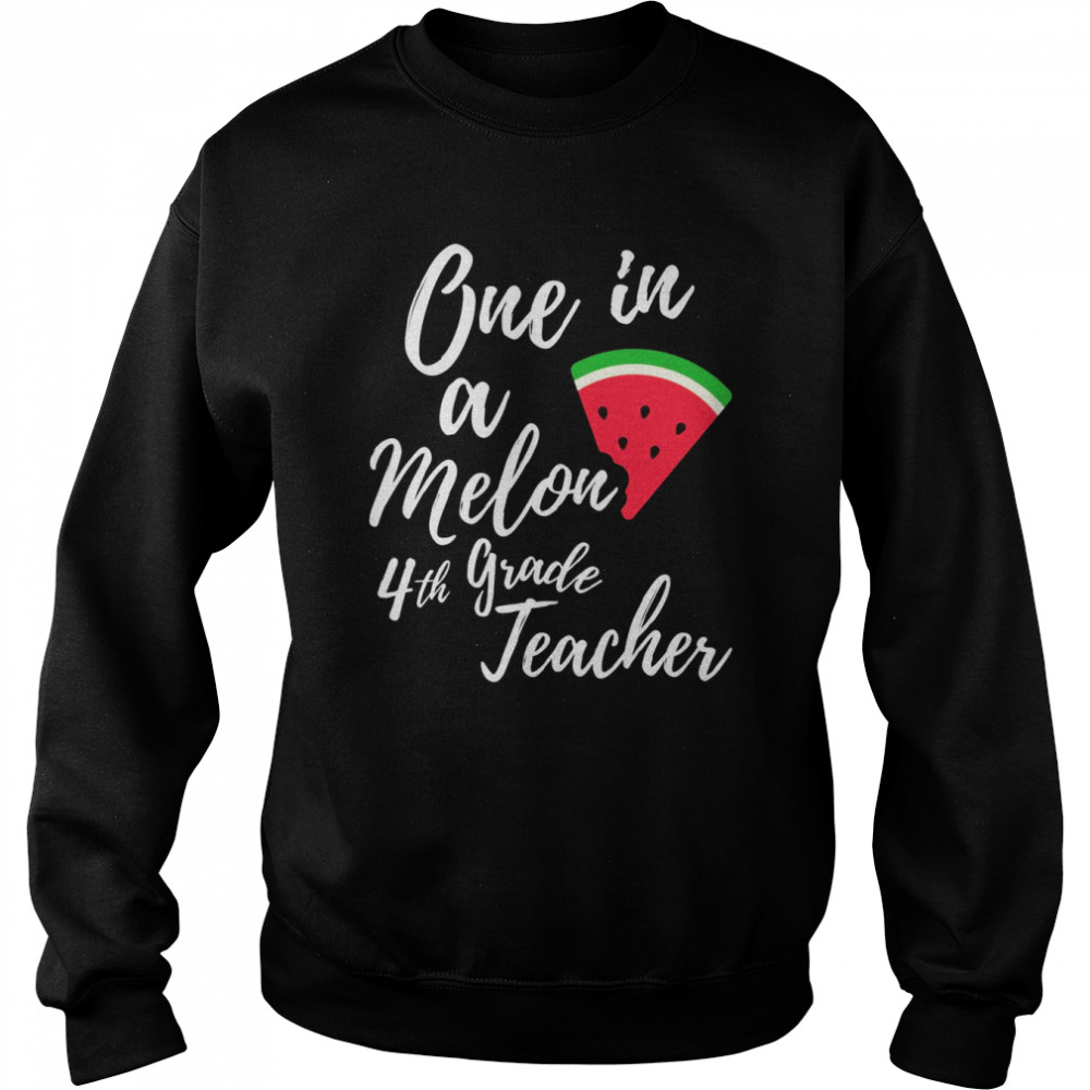 One In A Melon 4Th Grade Dedicated Teacher Watermelon Shirt 3 » Cool Gifts for You - Mfamilygift One In A Melon 4Th Grade Dedicated Teacher Watermelon Shirt 3