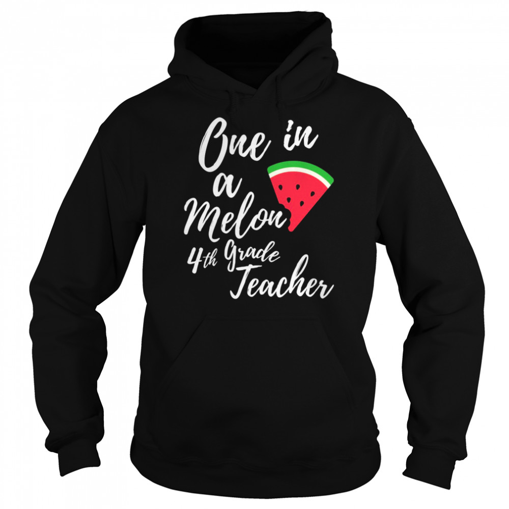 One In A Melon 4Th Grade Dedicated Teacher Watermelon Shirt 4 » Cool Gifts for You - Mfamilygift One In A Melon 4Th Grade Dedicated Teacher Watermelon Shirt 4