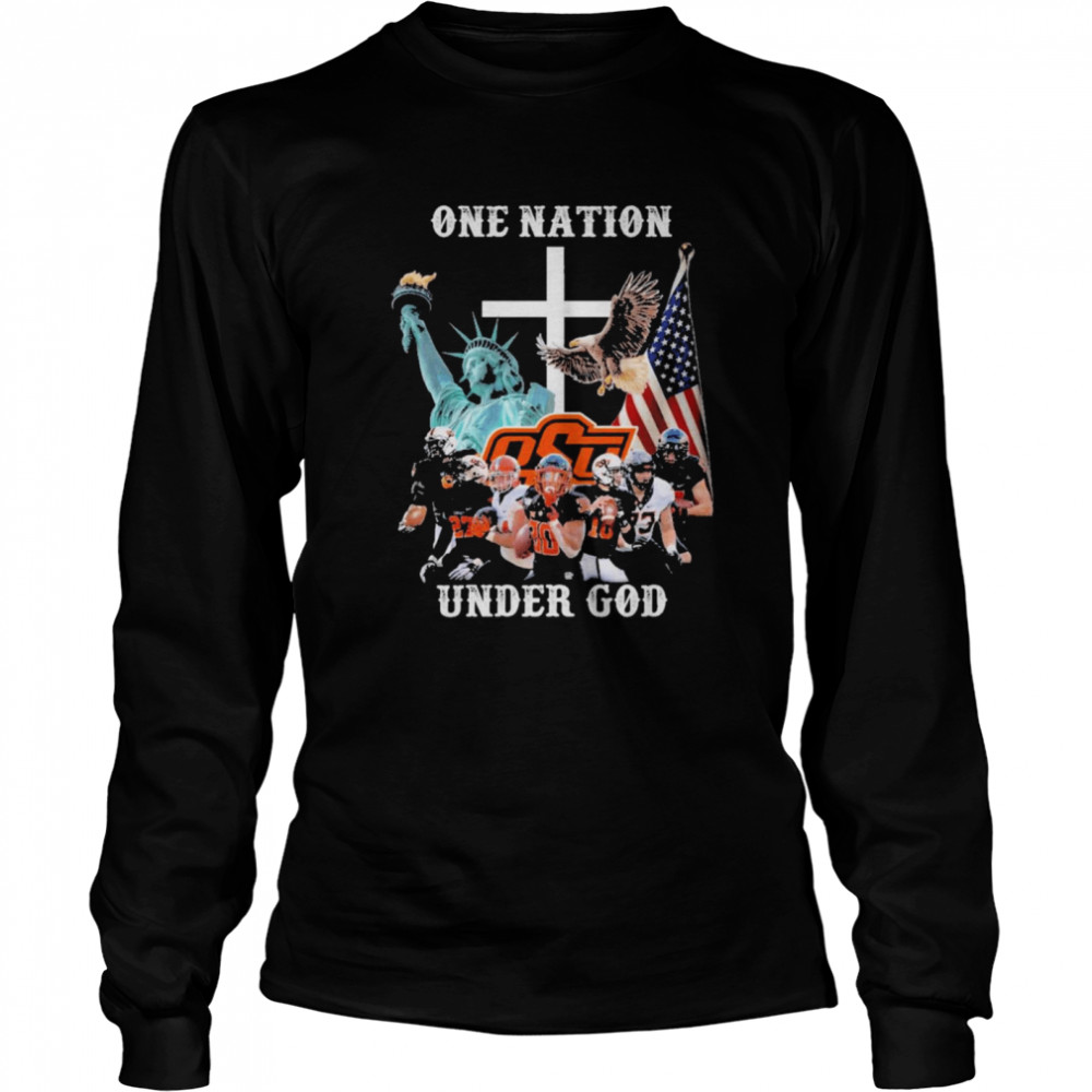 One Nation Oklahoma State Cowboys Under God Shirt 2 » Cool Gifts for You - Mfamilygift One Nation Oklahoma State Cowboys Under God Shirt 2