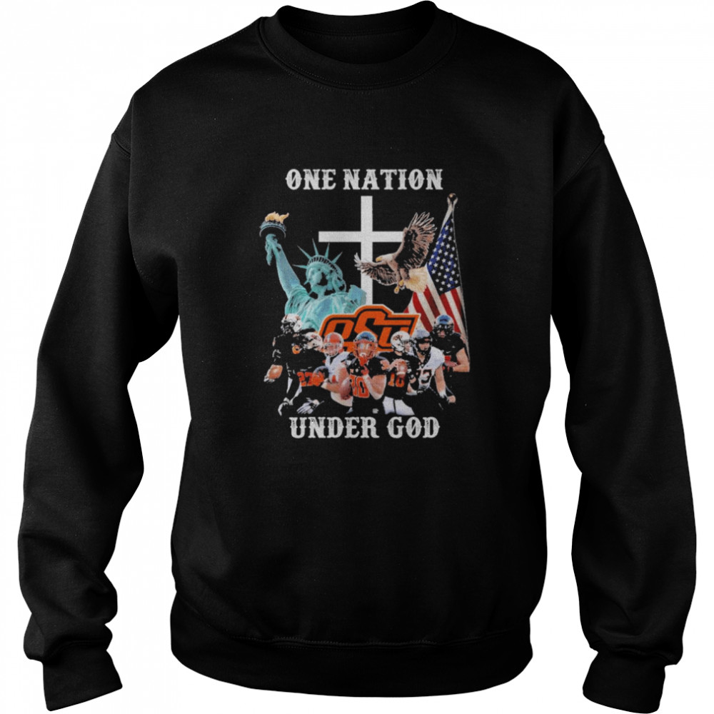 One Nation Oklahoma State Cowboys Under God Shirt 3 » Cool Gifts for You - Mfamilygift One Nation Oklahoma State Cowboys Under God Shirt 3
