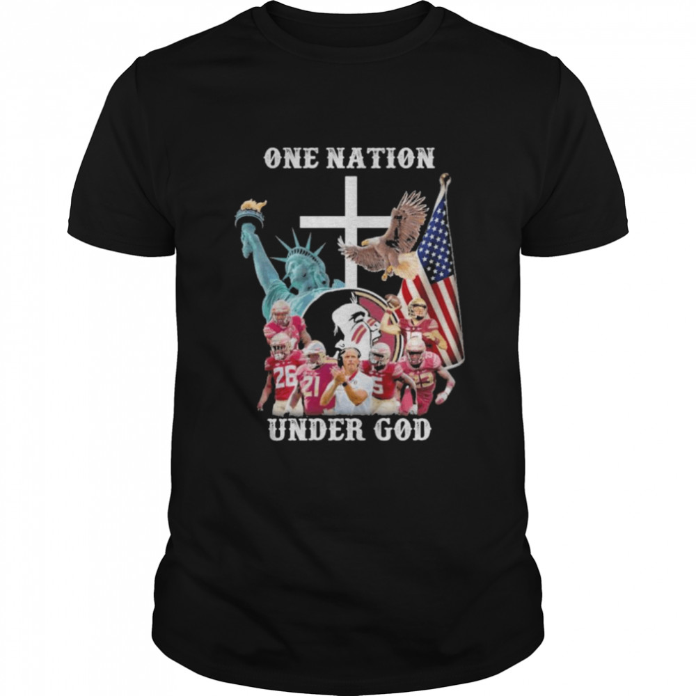 One Nation Under God Florida State Seminoles American Flag Shirt