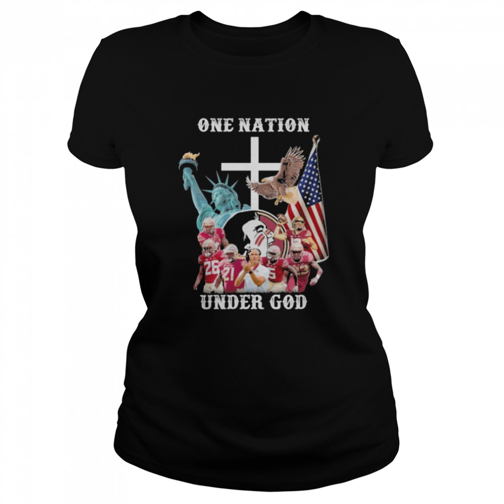 One Nation Under God Florida State Seminoles American Flag Shirt 1 » Cool Gifts for You - Mfamilygift One Nation Under God Florida State Seminoles American Flag Shirt 1