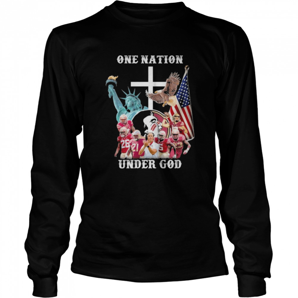 One Nation Under God Florida State Seminoles American Flag Shirt 2 » Cool Gifts for You - Mfamilygift One Nation Under God Florida State Seminoles American Flag Shirt 2