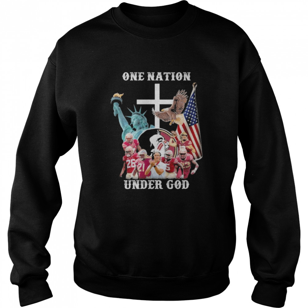 One Nation Under God Florida State Seminoles American Flag Shirt 3 » Cool Gifts for You - Mfamilygift One Nation Under God Florida State Seminoles American Flag Shirt 3