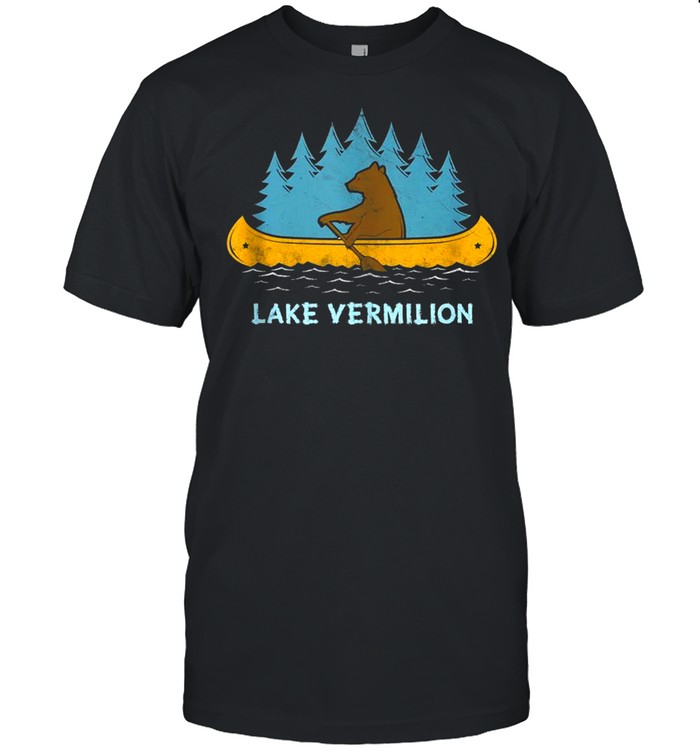 Oneida Lake Lake Bear Canoe Outdoor Hiking Camping Retro Shirt Oneida Lake Lake Bear Canoe Outdoor Hiking Camping Retro Shirt