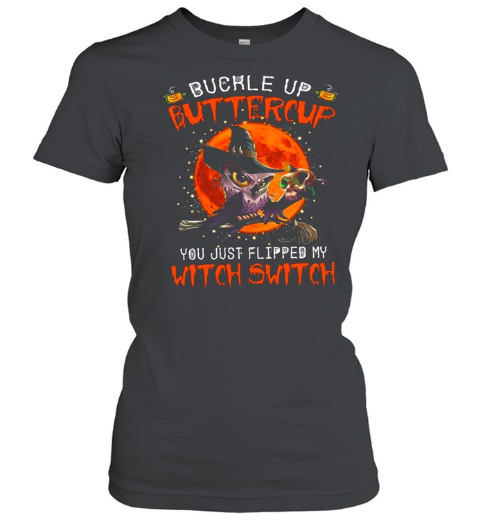 Owl Buckle Up Buttercup You Just Flipped My Witch Switch Skull Halloween Shirt 1 » Cool Gifts for You - Mfamilygift Owl Buckle Up Buttercup You Just Flipped My Witch Switch Skull Halloween Shirt 1